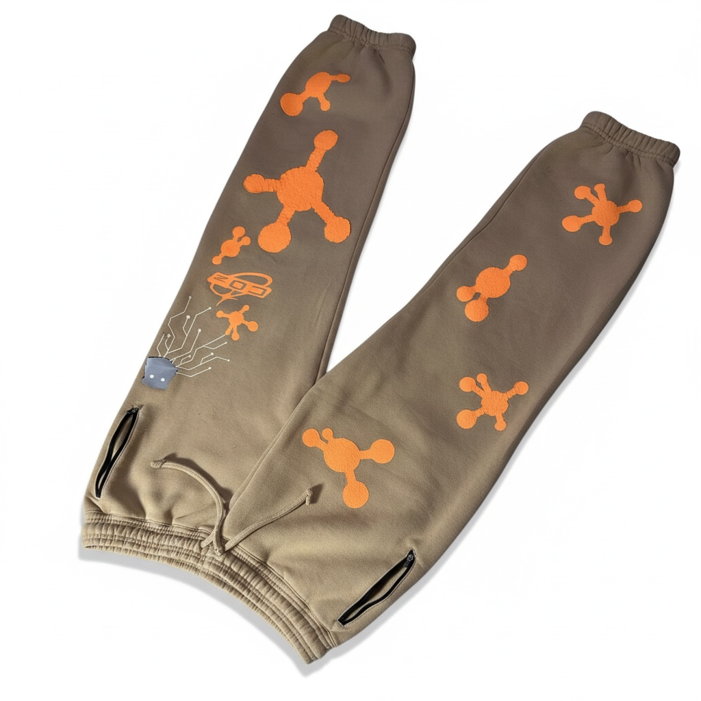 COz Cyber Orange Lava Lamp Sweat Pants