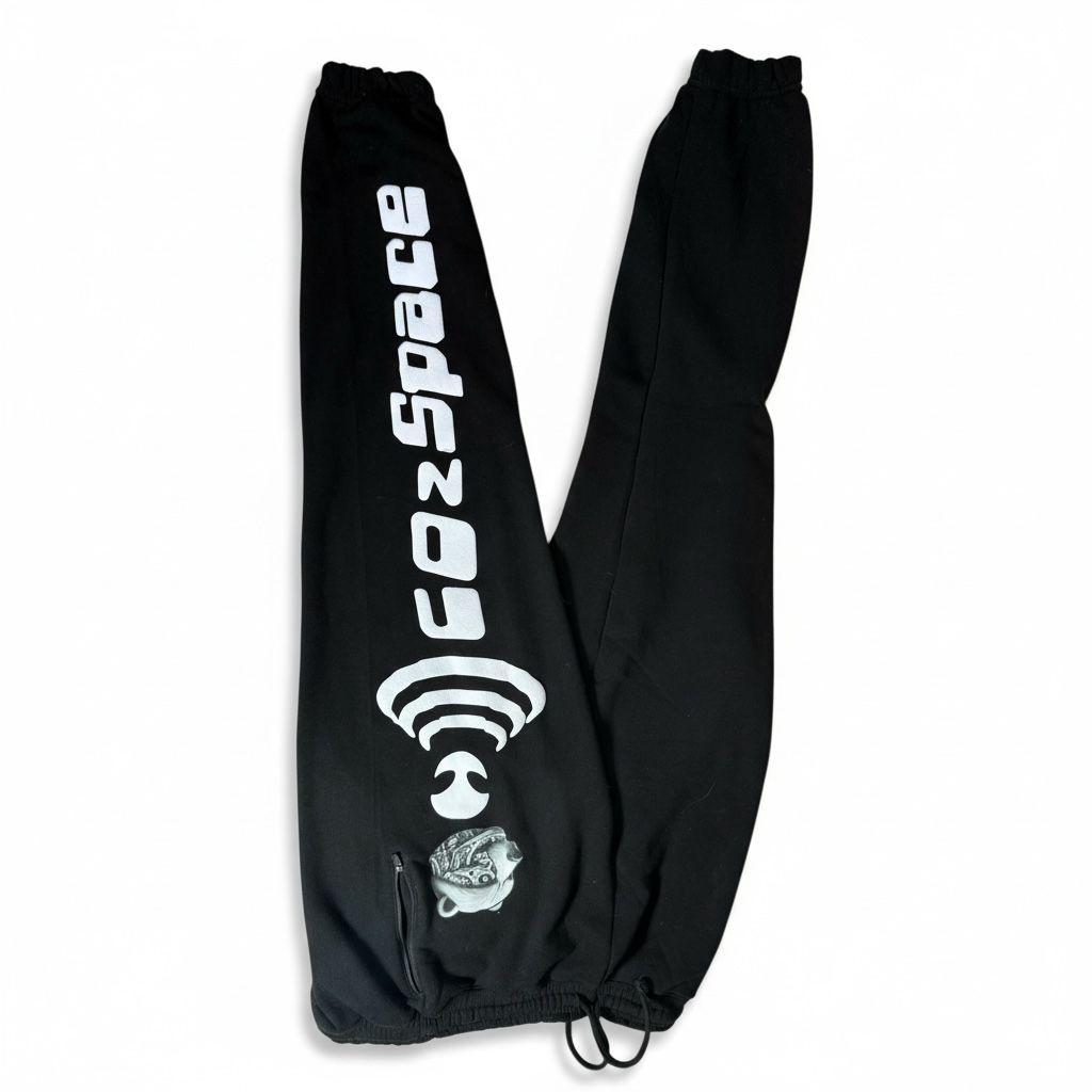 COz Space Alien Black Sweat Pants